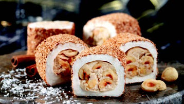 Premium HAZELNUT CREAM COVERED CINNAMON Turkish Delight - S105