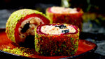 Premium HAZELNUT CREAM WITH BLUEBERRY COVERED POWDER PISTACHIO Turkish Delight- S106