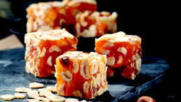 Indulge in the exquisite taste of Sultan's Premium Turkish Delight - Apricot Flavor with Hazelnut. Each delectable piece is infused with the sweet essence of apricot, perfectly complemented by the rich nuttiness of hazelnuts. Elevate your Ramadan celebrations with this luxurious treat, crafted with care and bursting with flavor. Order now for delivery in South Florida and across the US.  