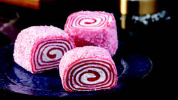Indulge in the delightful fusion of flavors with Sultan's Premium Turkish Delight - Pomegranate and Milk Flavor Covered Coconut. Each luxurious piece offers a harmonious blend of tangy pomegranate and creamy milk flavor, all encased in a luscious coconut coating. Elevate your Ramadan celebrations with this exquisite delicacy, meticulously crafted to satisfy your sweet cravings. Order now for delivery in South Florida and across the US.  