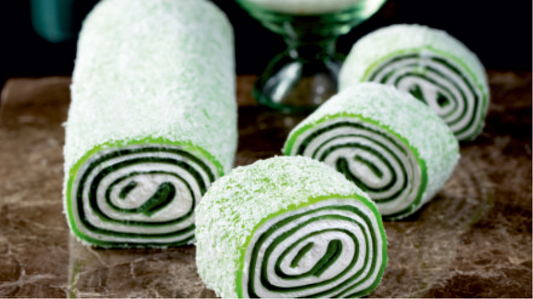 Premium KIWI AND MILK FLAVOR COVERED COCONUT Turkish Delight - S108